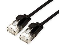 Roline UTP DataCenter - Cable de red (cat. 6A, LSOH, fino), color negro