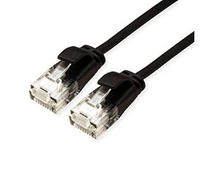 Roline UTP DataCenter - Cable de red (cat. 6A, LSOH, fino), color negro