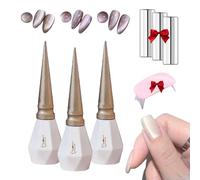 Rolita Gel Polish, Rolita Cat Eye Gel with Magnet, Clear Magnetic Cats Eye Gel Nail Polish Crystal Glitter with UV Light, Water Light Clear Nude Jelly DIY at Home (#040506)