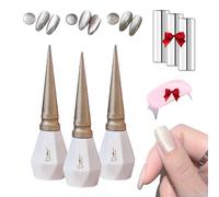 Rolita Gel Polish, Rolita Cat Eye Gel with Magnet, Clear Magnetic Cats Eye Gel Nail Polish Crystal Glitter with UV Light, Water Light Clear Nude Jelly DIY at Home (#010203)
