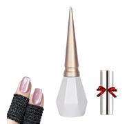 Rolita Gel Polish, Rolita Nail Polish, Cat Eye Gel Nail Polish, Nude Ice-Clear Jade Gel, Glitter Crystal Gel Nail Polish with Magnet,Crystal Cat Eye Gel Polish Silver (Y-32)