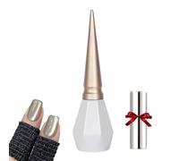 Rolita Gel Polish, Rolita Nail Polish, Cat Eye Gel Nail Polish, Nude Ice-Clear Jade Gel, Glitter Crystal Gel Nail Polish with Magnet,Crystal Cat Eye Gel Polish Silver (Y-28)