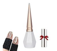 Rolita Gel Polish, Rolita Nail Polish, Cat Eye Gel Nail Polish, Nude Ice-Clear Jade Gel, Glitter Crystal Gel Nail Polish with Magnet,Crystal Cat Eye Gel Polish Silver (Y-36)