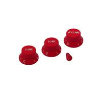 ROLIZO Strat Style - Perillas de control de guitarra 1 volumen y 2 tonos para guitarra Fender ST Strat Style color rojo