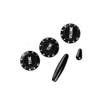ROLIZO Strat Style - Perillas de control de guitarra 1 volumen y 2 tonos para guitarra Fender ST Strat Style negro