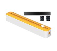 Roll Dispenser with Slide Cutter - Kitchen Film Roll Organizer | Reusable Storage Holder for Foil, Cling Film, Parchment, Food Cutter Tool, Space Saving Rack for Pantry, Cabinet, or Drawer