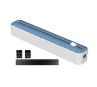 Roll Dispenser with Slide Cutter - Kitchen Film Roll Organizer | Reusable Storage Holder for Foil, Cling Film, Parchment, Food Cutter Tool, Space Saving Rack for Pantry, Cabinet, or Drawer