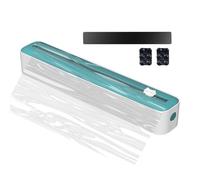 Roll Dispenser with Slide Cutter - Kitchen Film Roll Organizer | Reusable Storage Holder for Foil, Cling Film, Parchment, Food Cutter Tool, Space Saving Rack for Pantry, Cabinet, or Drawer
