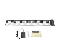 Roll Flexible Piano Teclado para Niños Principiantes Portátil Plegable 88 Teclas Silicona Bluetooth Piano Pad con Altavoz