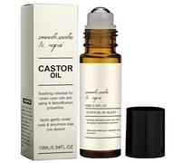 Roll-on de aceite de ricino para ojeras roll-on de aceite de ricino con aroma a incienso antiedad para eliminar marcas en la piel y aliviar la ansiedad 10 ml
