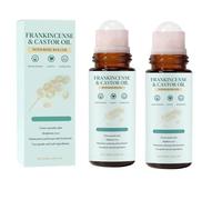 Roll-on de aceite de ricino y incienso con cuarzo rosa. Reafirma e hidrata, alivia la sequedad, suaviza las líneas de expresión e ilumina la piel.