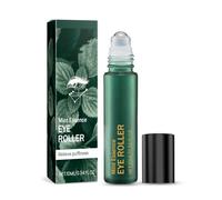 Roll-on de menta natural para ojos - Cuidado ocular portátil a base de plantas | Alivia la hinchazón, ilumina la mirada cansada | 10 ml para piel sensible