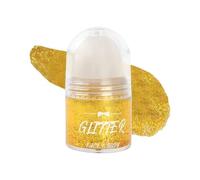 Roll-on Glitter Gel Body, Cara Purpurina Líquida para Maquillaje, Gel de Purpurina Corporal, Lentejuelas de sirena, Holographic Gliter Face Paint, Festival Rave Accessories, Gruesa Brillante (gold)