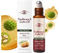 Roll-On para Ojos, Aceite de Ricino Orgánico Prensado en Frío, Ingredientes Naturales Antiedad, para Ojeras e Hinchazón