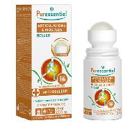 Roll-on Puressentiel para articulaciones y músculos con 14 aceites esenciales, 75 ml.
