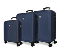Juego de 3 maletas de viaje ROLL ROAD Camboya Azul Oscuro (55/68/78cm - 37/72/108L)
