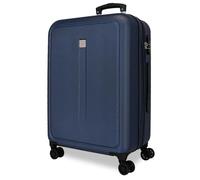 Roll Road Camboya Maleta Grande Azul 52x75x30 cms Rígida ABS Cierre de combinación Lateral 97L 4,76 kgs 4 Ruedas Dobles