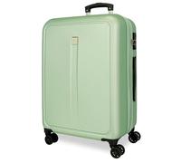 Roll Road Camboya Maleta Grande Verde 52x75x30 cms Rígida ABS Cierre de combinación Lateral 97L 4,76 kgs 4 Ruedas Dobles