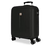 Roll Road Camboya Maletas de cabina Negro 40x55x20 cms Rígida ABS Cierre de combinación lateral 37L 2,78 kgs 4 Ruedas dobles equipaje mano