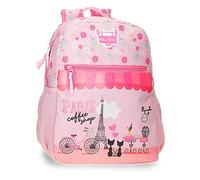 Roll Road Coffee shop Mochila Guardería Rosa 27x33x11 cms Poliéster 9,8L