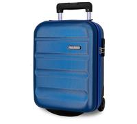 Roll Road Flex Maleta de Cabina Azul 31x40x20 cms Rígida ABS Cierre de combinación Lateral 33L 2,46 kgs 4 Ruedas Dobles Equipaje Mano Debajo del Asiento