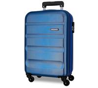Roll Road Flex Maleta de Cabina Azul 35x55x20 cms Equipaje Mano Air Europa Rígida ABS Cierre de combinación Lateral 33L 2,78 kgs 4 Ruedas Dobles