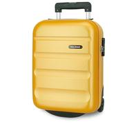 Roll Road Flex Maleta de Cabina Beige 31x40x20 cms Rígida ABS Cierre de combinación Lateral 33L 2,46 kgs 4 Ruedas Dobles Equipaje Mano Debajo del Asiento