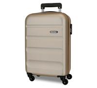 Roll Road Flex Maleta de Cabina Beige 35x55x20 cms Equipaje Mano Air Europa Rígida ABS Cierre de combinación Lateral 33L 2,78 kgs 4 Ruedas Dobles Equipaje Mano