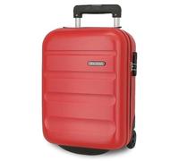 Roll Road Flex Maleta de Cabina Rojo 31x40x20 cms Rígida ABS Cierre de combinación Lateral 33L 2,46 kgs 4 Ruedas Dobles Equipaje Mano Debajo del Asiento