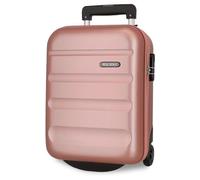 Roll Road Flex Maleta de Cabina Rosa 31x40x20 cms Rígida ABS Cierre de combinación Lateral 33L 2,46 kgs 4 Ruedas Dobles Equipaje Mano Debajo del Asiento