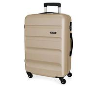 ROLL ROAD Flex, Maleta Grande Rígida 75cm Adultos Unisex, Champagne, Tailla Unica