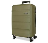 ROLL ROAD Flex Maleta Grande Verde 52x75x30 cms Rígido 3,96 kgs Cierre de combinación Lateral ABS 3,96 kgs 97L