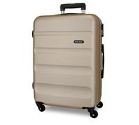 Roll Road Flex Maleta Mediana Beige 46x64x23 cms Rígida ABS Cierre combinación 56L 3,1Kgs 4 Ruedas