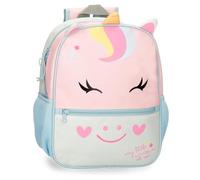 Roll Road Happy Mochila Infantil, Mochila Escolar, Fabricada en Poliéster, Bolsillos Laterales, Tirantes Anchos Ajustables, Asa Superior para colgarla, con Etiqueta de identificación para el Nombre