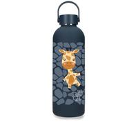 Roll Road Happy Pets Botella de Acero Inoxidable Azul 7,4x23,5x7,4 cms