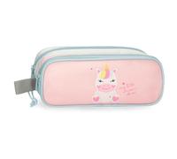 Roll Road Happy Pets Estuche Doble, Multicolor, Poliéster | 23x9x7 cms
