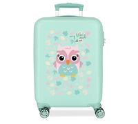 Roll Road Happy Pets Maleta de Cabina Multicolor 38x55x20 cms Rígida ABS Cierre de combinación Lateral 34L 2 kgs Equipaje de Mano
