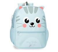 Roll Road Happy Pets Mochila Escolar Adaptable a Carro Multicolor 27x33x11 cms Poliéster