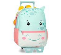 Roll Road Happy Pets Mochila Escolar con Carro Multicolor 27x33x11 cms Poliéster