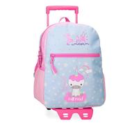 Roll Road I Am a Unicorn Mochila Escolar con Carro Azul 27x33x11 cms Poliéster 9,8L