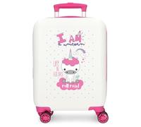 Roll Road I Am Unicorn Maleta de Cabina Blanco 33x50x20 cms Rígida ABS Cierre de combinación Lateral 28,4L 2 kgs 4 Ruedas Dobles Equipaje Mano
