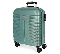 ROLL ROAD India, Maleta De Cabina Expandible Adultos Unisex, Turquesa, 40x55x20 Cms