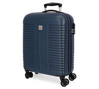 ROLL ROAD India, Maleta De Cabina Rígida 55cm Unisex Adulto, Marino, Media