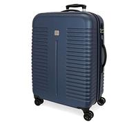 Roll Road India Maleta Grande Azul 55x80x29 cms Rígida ABS Cierre combinación 108L 4,7Kgs 4 Ruedas Dobles Extensible