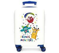 Roll Road Little me Friends Maleta de Cabina Blanco 33x50x20 cms Rígida ABS Cierre de combinación Lateral 28,4L 2 kgs 4 Ruedas Dobles Equipaje Mano
