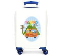 Roll Road Little me Happy Maleta de Cabina Blanco 33x50x20 cms Rígida ABS Cierre de combinación Lateral 28,4L 2 kgs 4 Ruedas Dobles Equipaje Mano