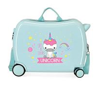 ROLL ROAD Little Me, Maleta Infantil Niñas, Turquesa, Media
