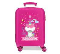 Roll Road Little me Unicorn Maleta de Cabina Rosa 33x50x20 cms Rígida ABS Cierre de combinación Lateral 28,4L 2 kgs 4 Ruedas Dobles Equipaje Mano