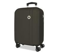 Roll Road Menorca Maleta de Cabina Antracita 38x55x20 cm Rígida ABS Cierre de combinación Integrado 35L 2,6kg 4 Ruedas Dobles Extensible Equipaje de Mano