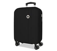Roll Road Menorca Maleta de Cabina Negro 38x55x20 cm Rígida ABS Cierre de combinación Integrado 35L 2,6kg 4 Ruedas Dobles Extensible Equipaje de Mano